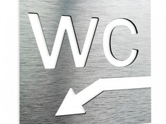 Semn pentru wc la stanga in jos