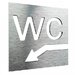 Semn pentru wc la stanga in jos